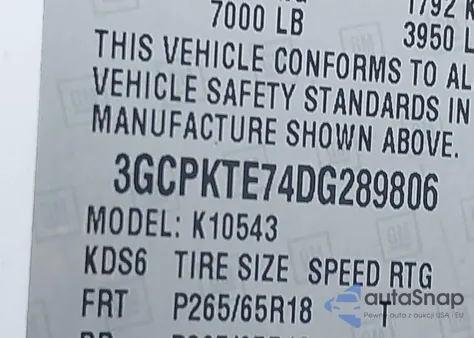 2013 Chevrolet Silverado 1500 Ltz from USA, damaged, VIN 3GCPKTE74DG289806